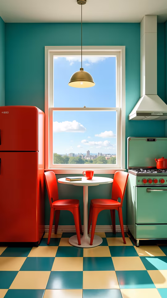 Vibrant Retro Kitchen