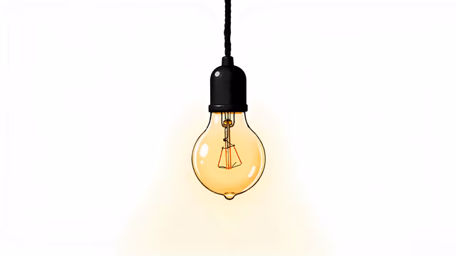 Warm Light Bulb Illustration