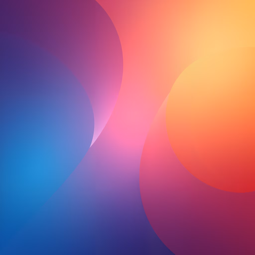 Vibrant abstract circles in a harmonious color gradient.
