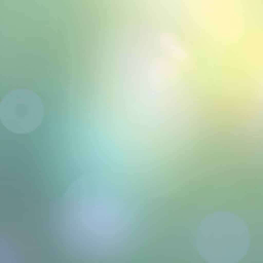 Soft green gradient with bokeh effects, serene abstract art.