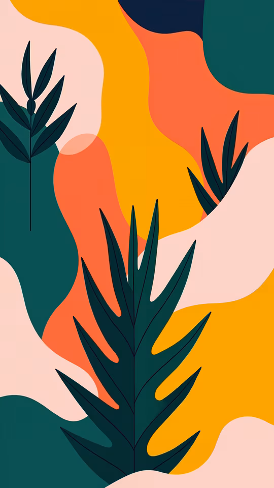 Abstract Tropical Leaves
