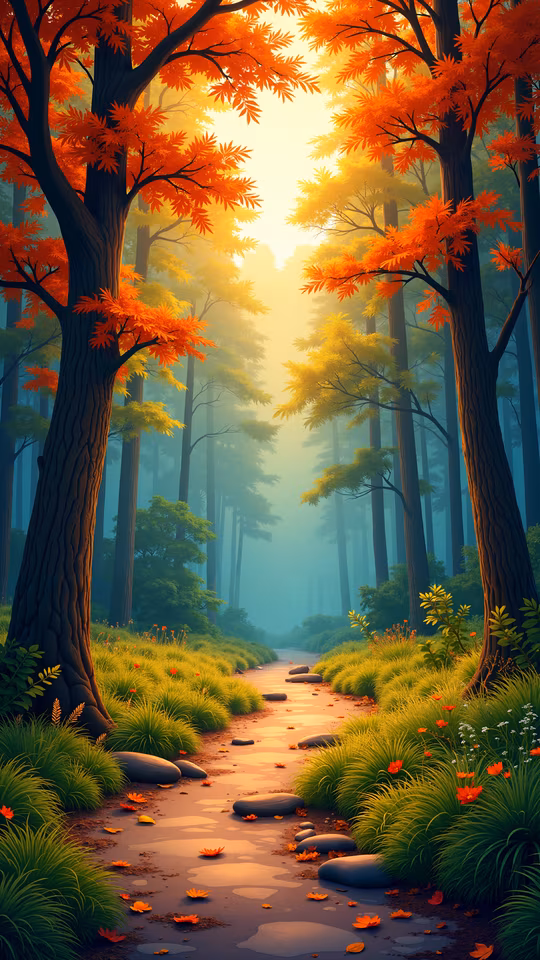 Autumn Forest Illustration
