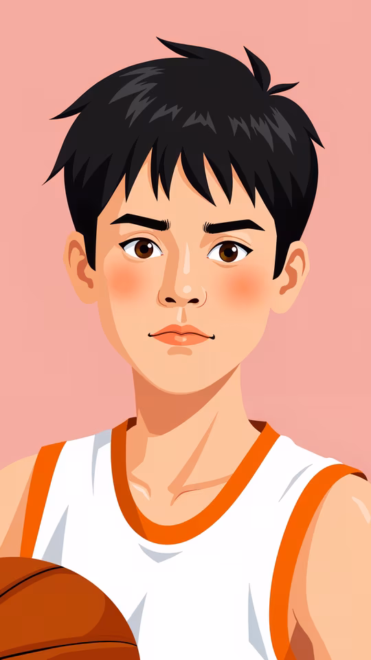Basketball Player Illustration