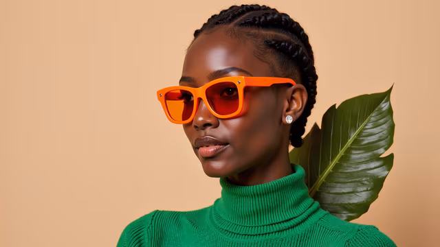 Bold Orange Sunglasses