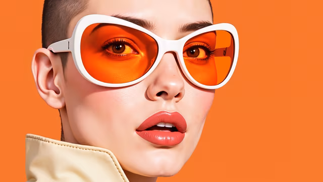 Bold Orange Sunglasses