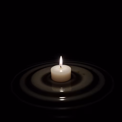 Candle Light Reflection