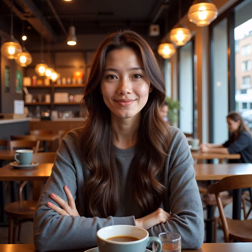 Casual Cafe Moment