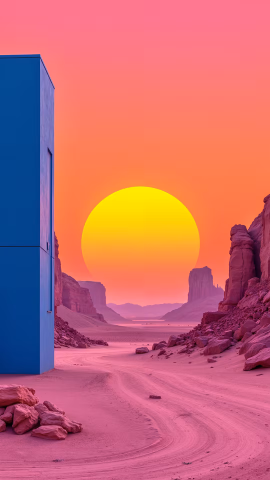 Desert Sunset Illustration