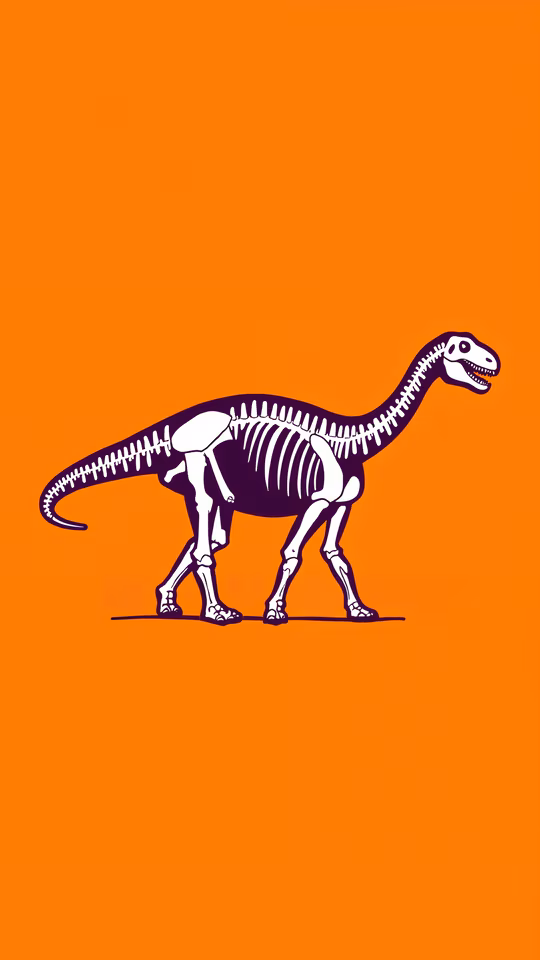 Dinosaur Skeleton Illustration