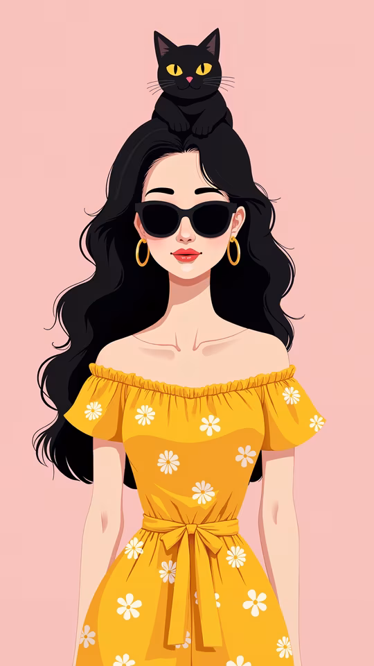 Fashionable Cat Companion