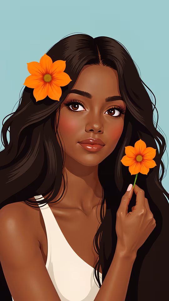 Floral Beauty Illustration