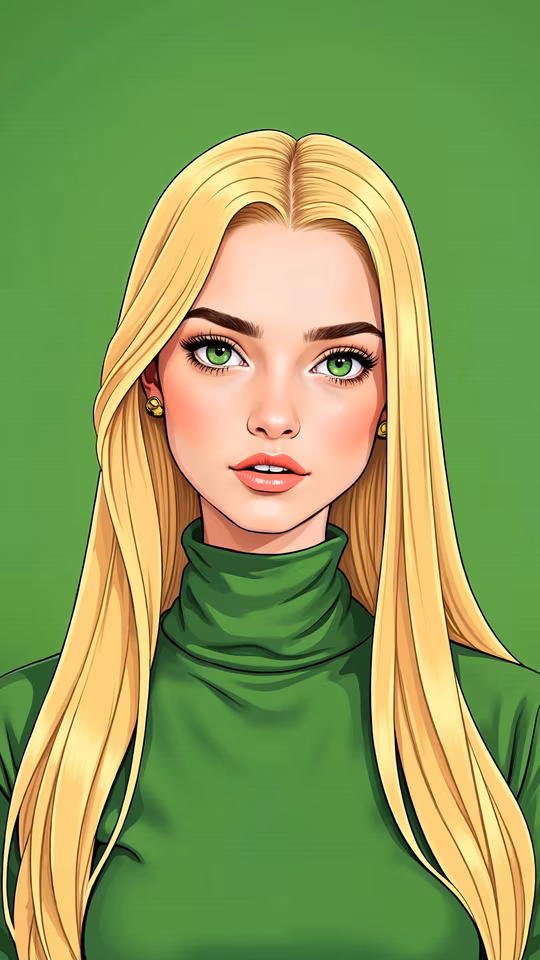 Green Beauty Illustration