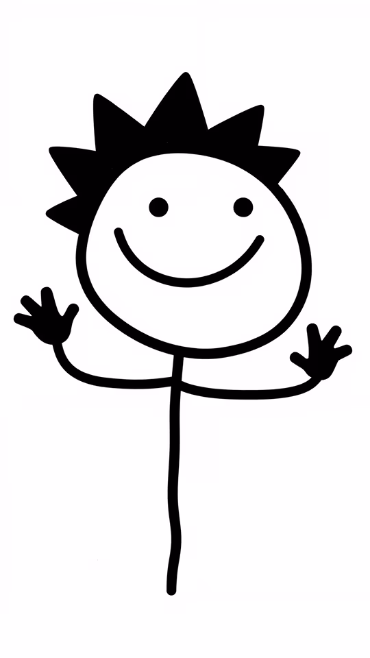Happy Stick Figure
