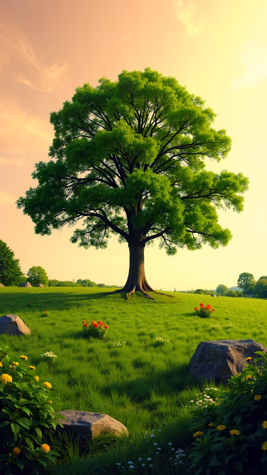 Lush Green Tree Illustration