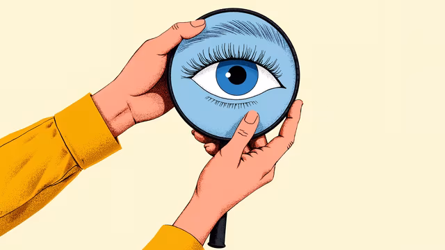 Magnifying Eye Illustration