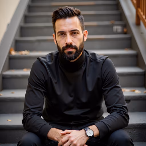 Man in Black Sweater