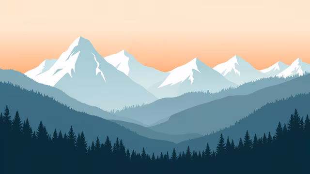 Mountain Range Illustration