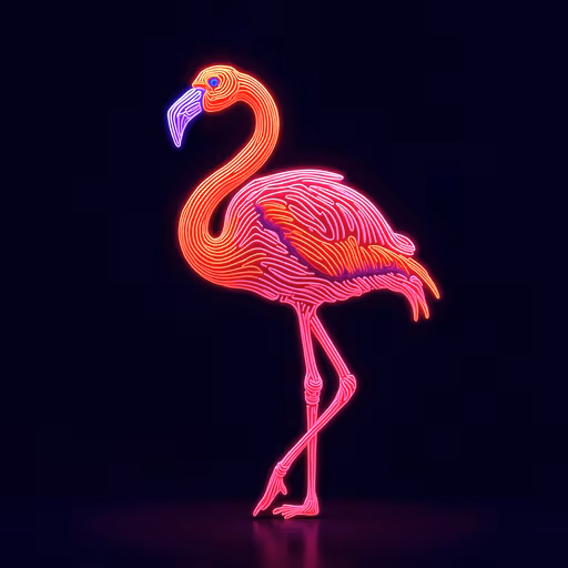 Neon Flamingo