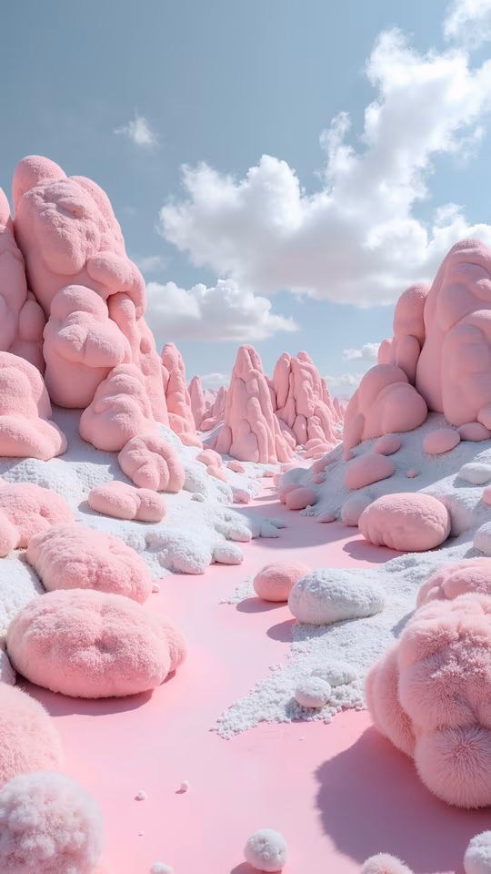 Pastel Dreamland Illustration