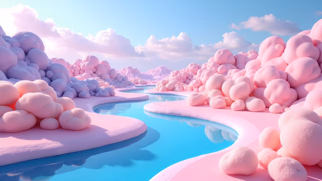 Pastel Paradise Illustration