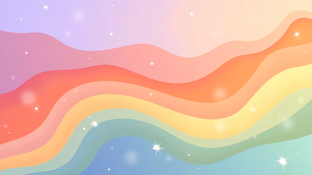 Pastel Rainbow Waves