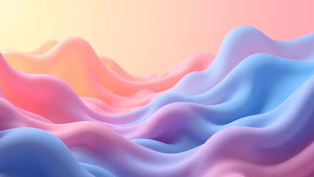 Pastel Waves Illustration
