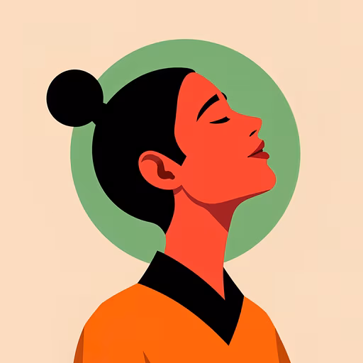 Red Profile Illustration