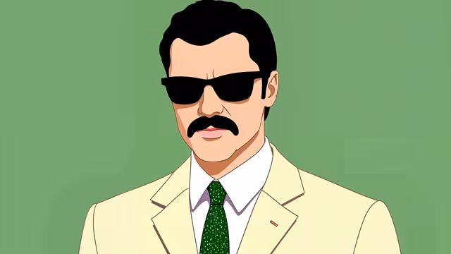 Sleek Gentleman Illustration