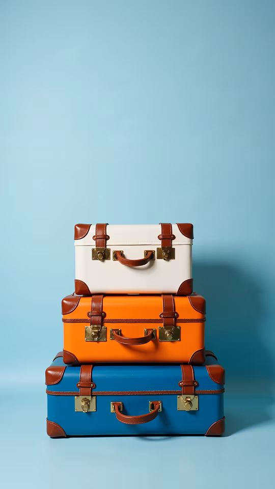 Stacked Suitcases