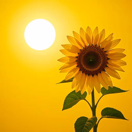 Sunflower and Sun