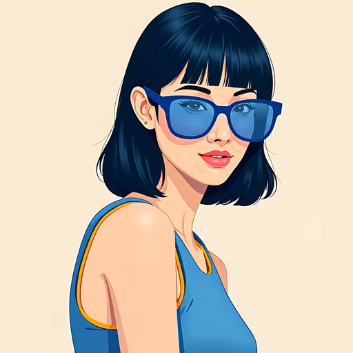 Sunglasses Chic Illustration