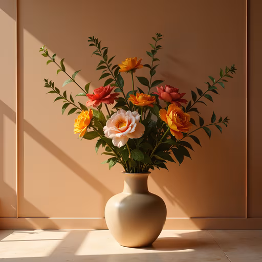 Sunlit Floral Arrangement