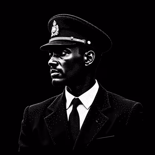 Uniformed Officer Illustration