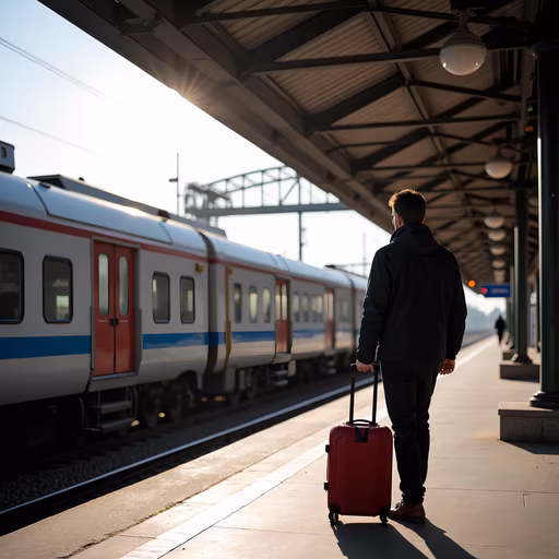 Waiting at the Train Station