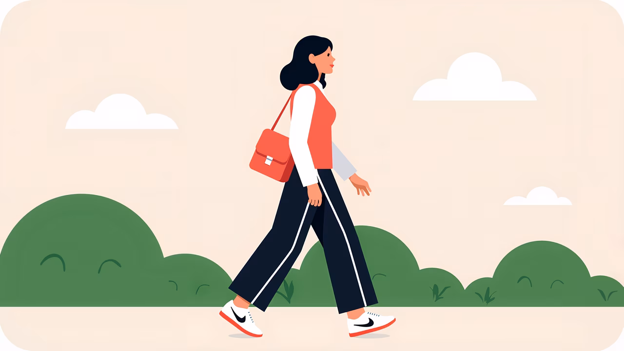 Casual stroll through nature, serene atmosphere, everyday life, outdoor activity