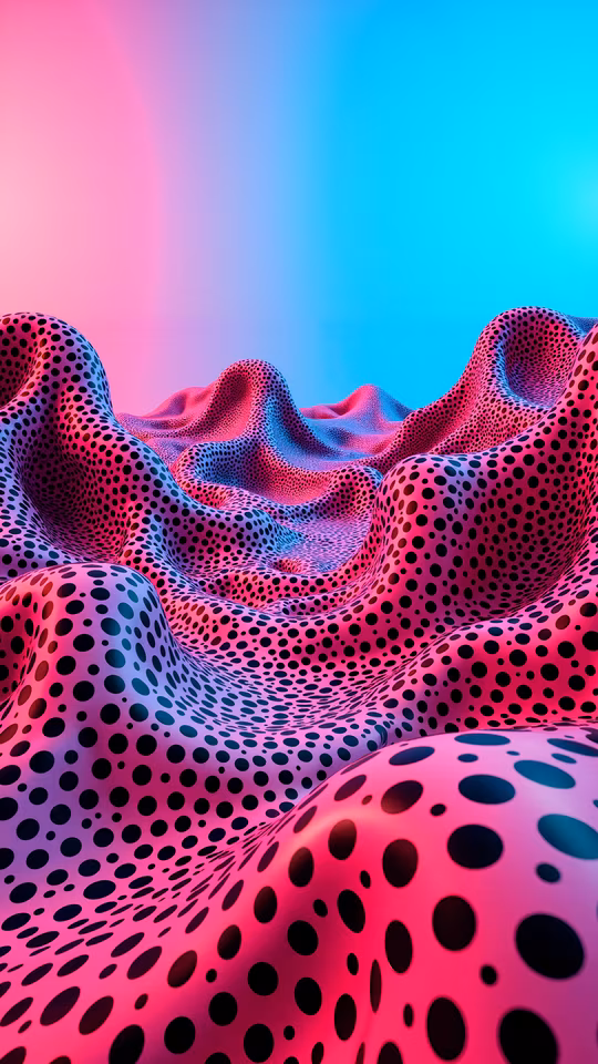 Abstract Polka Dot Landscape