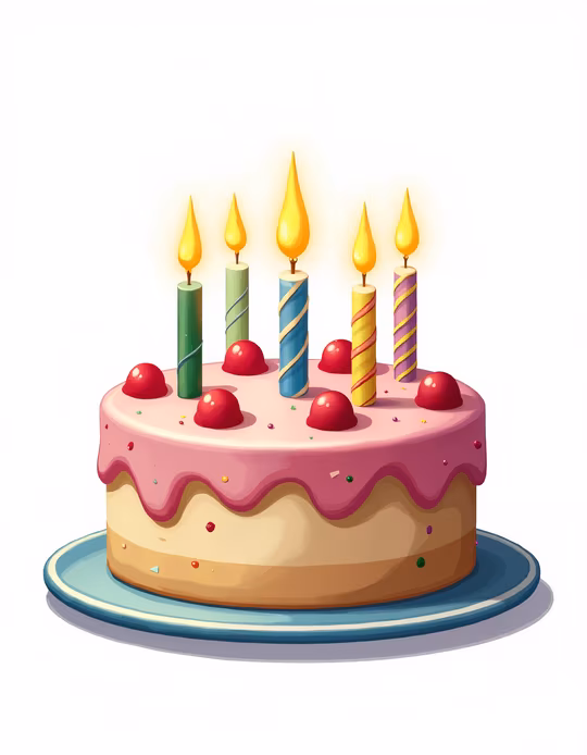 Birthday Cake Illustration