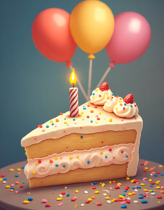 Birthday Cake Illustration
