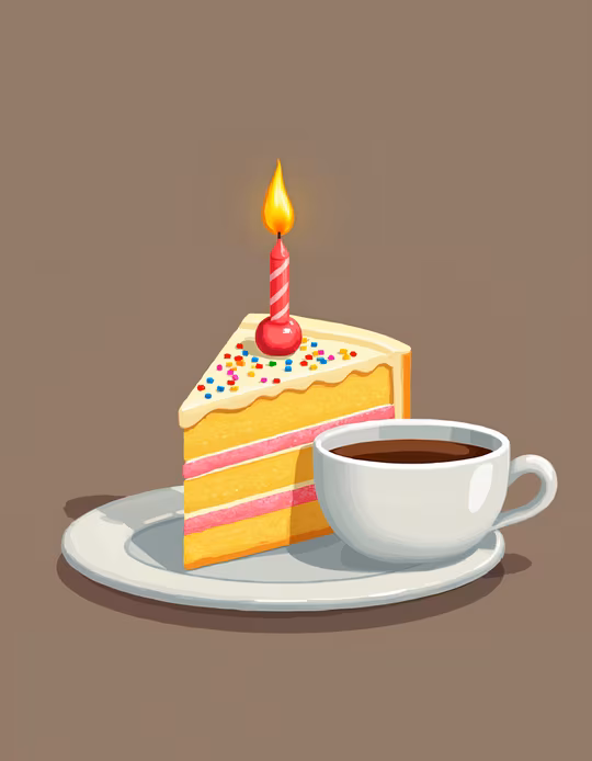 Birthday Cake Illustration