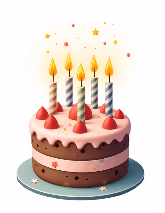 Birthday Cake Illustration
