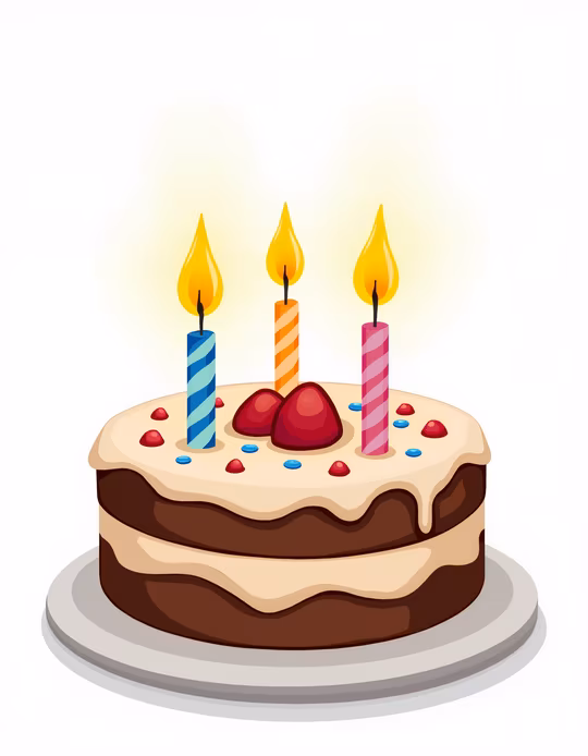 Birthday Cake Illustration