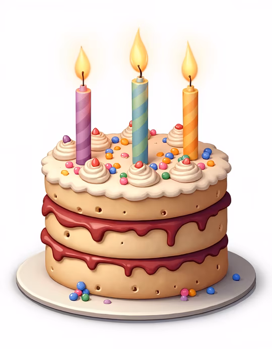 Birthday Cake Illustration