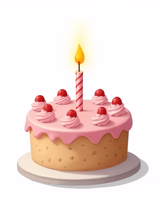 Birthday Cake Illustration