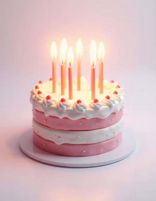Birthday Cake Illustration