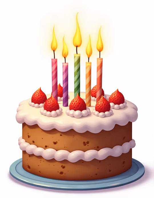 Birthday Cake Illustration