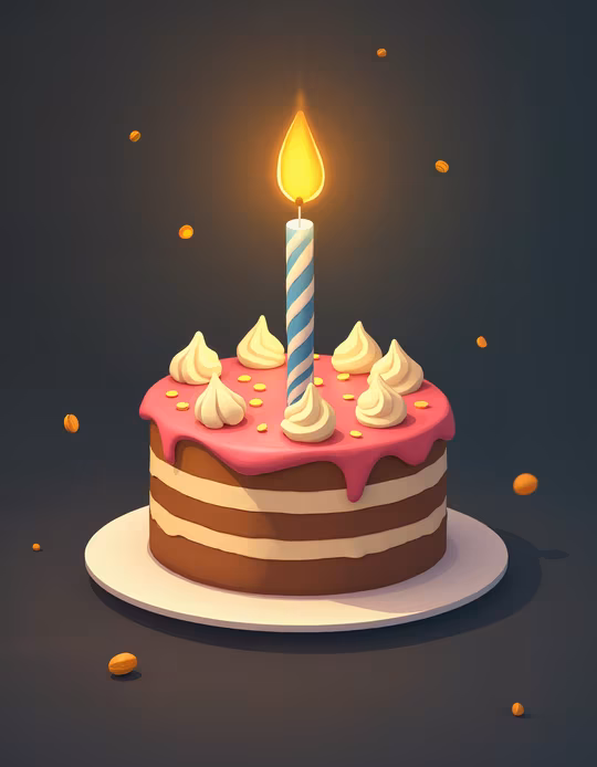Birthday Cake Illustration