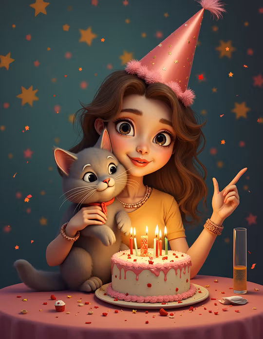 Birthday Celebration Illustration