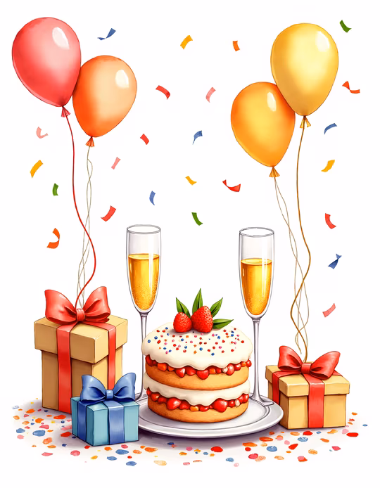 Birthday Celebration Illustration