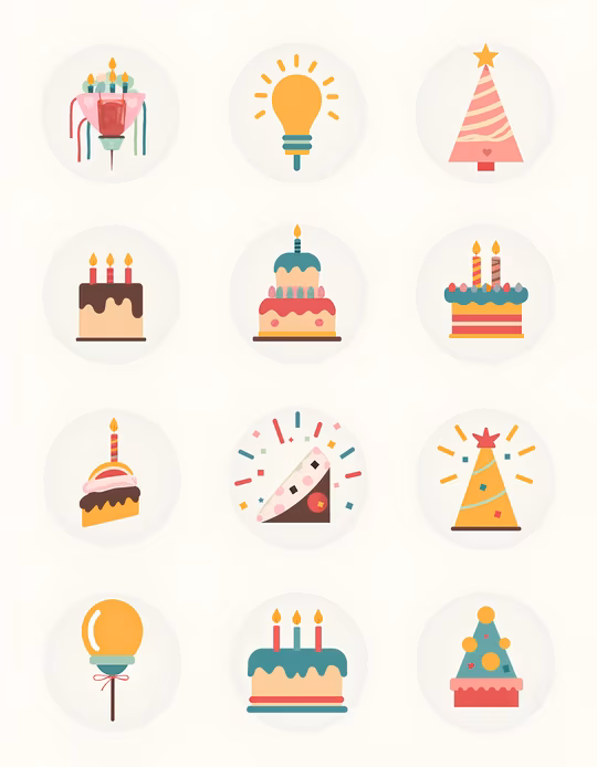 Birthday Party Icons