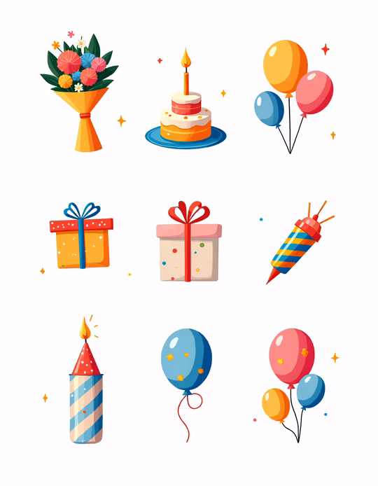 Birthday Party Illustration